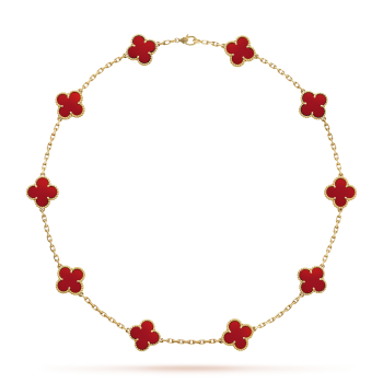 10 Motif Liona Clover Necklace - Red