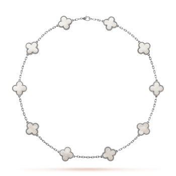 10 Motif Liona Clover Necklace - Silver