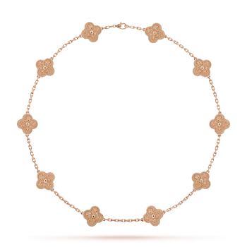 10 Motif Liona Clover Necklace - Rose Gold