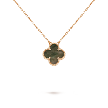 LIONA CLOVER NECKLACE - BROWN