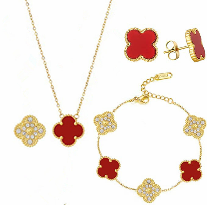 LIONA CLOVER SET RED