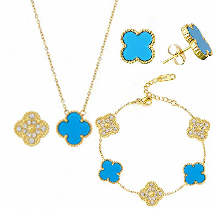 LIONA CLOVER SET BLUE