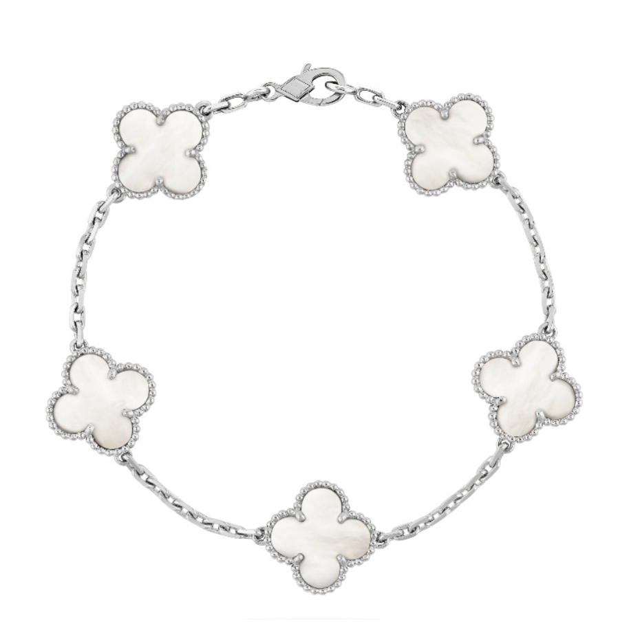 LIONA SILVER CLOVER WHITE