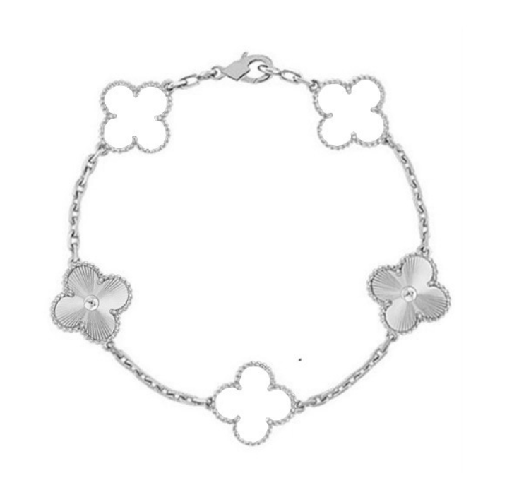 LIONA SILVER CLOVER S/WHITE