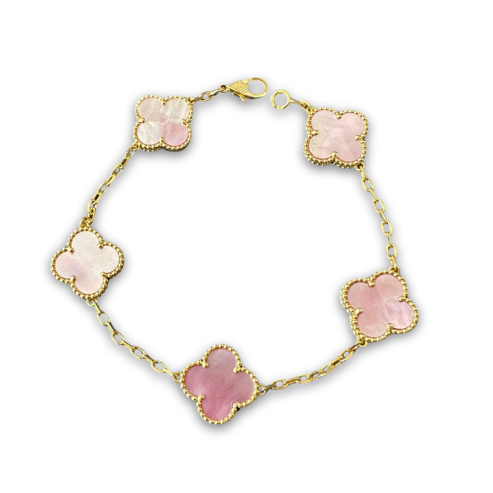 LIONA CLOVER BRACELET PINK