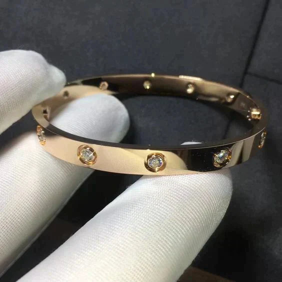 ECO-DIAMOND 18K GOLD ETERNITY LINK