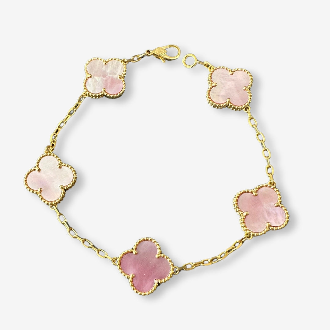 LUCKY CLOVER BRACELET PINK