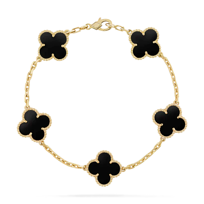 LIONA CLOVER BRACELET BLACK