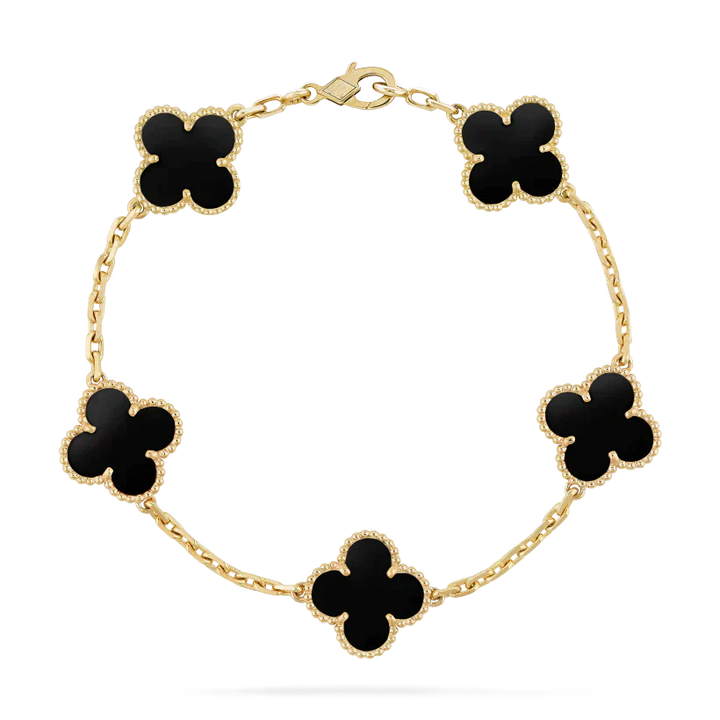 LIONA CLOVER BRACELET BLACK