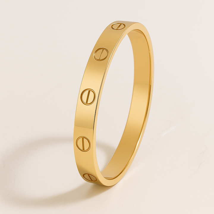 18K GOLD ETERNITY BANGLE