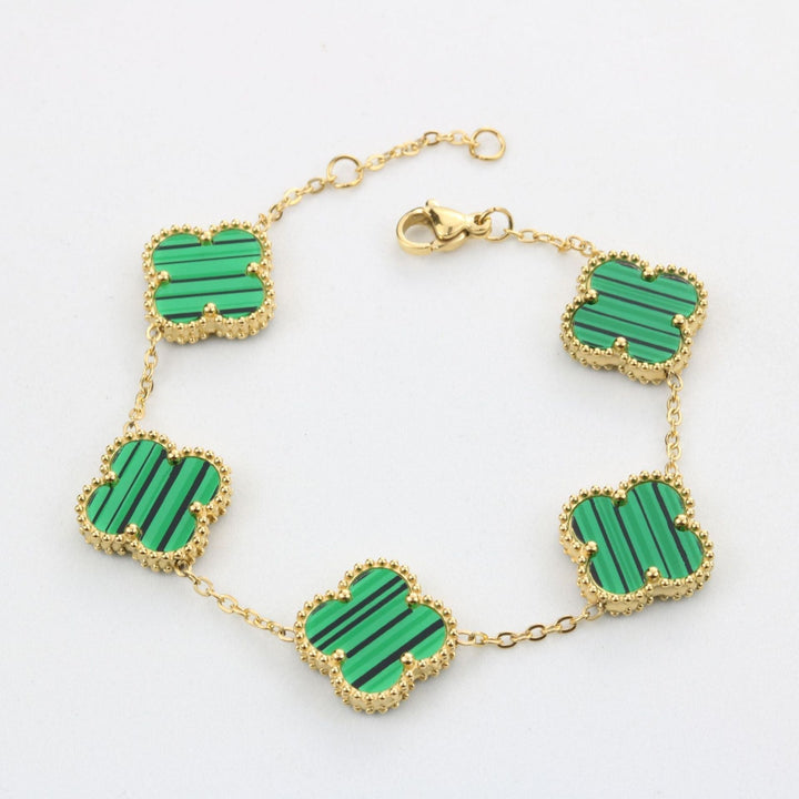 LUCKY CLOVER BRACELET GREEN